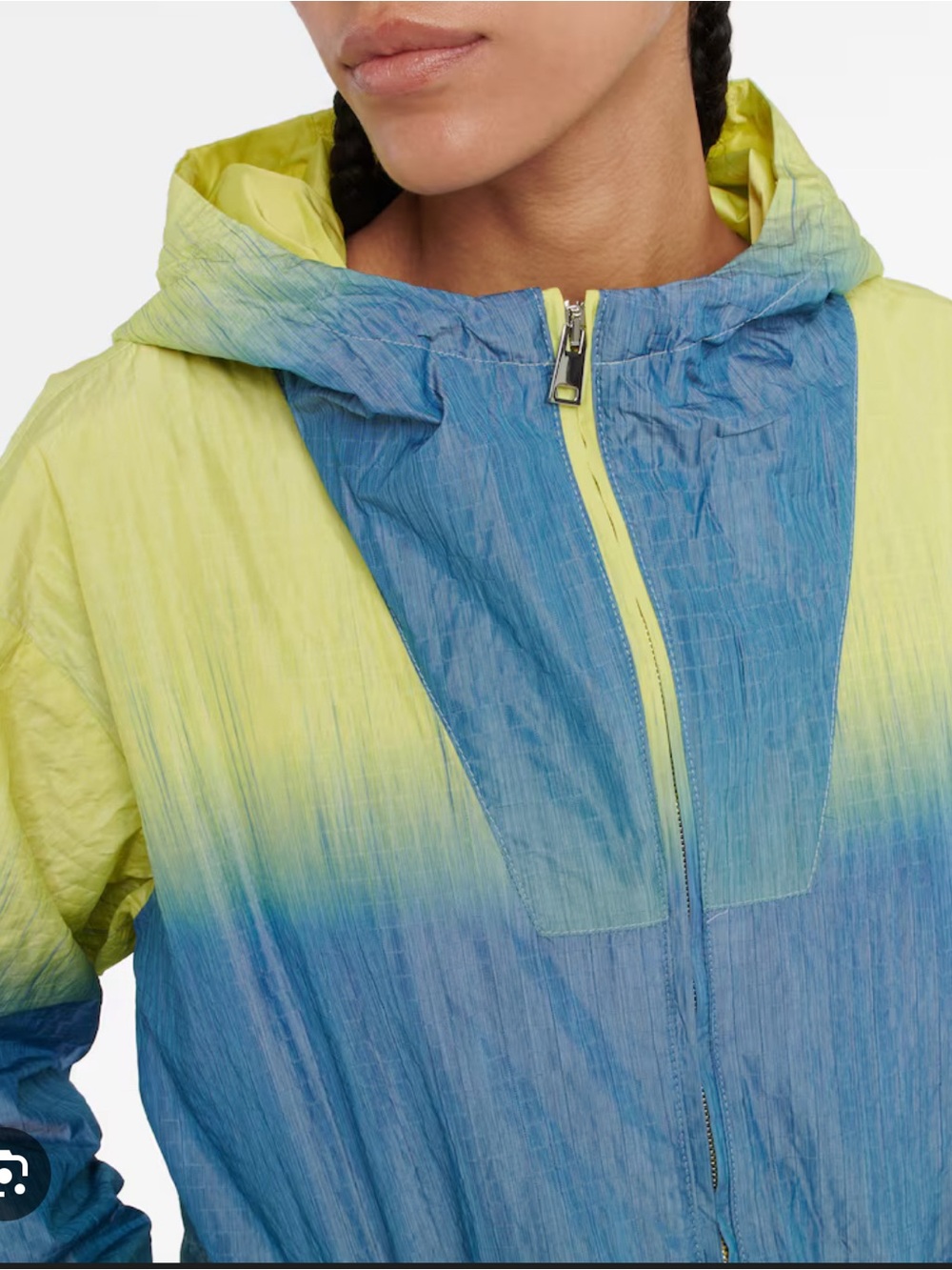 Tory Burch Ripstop Gradient Anorak Windbreaker - Picture 3 of 11